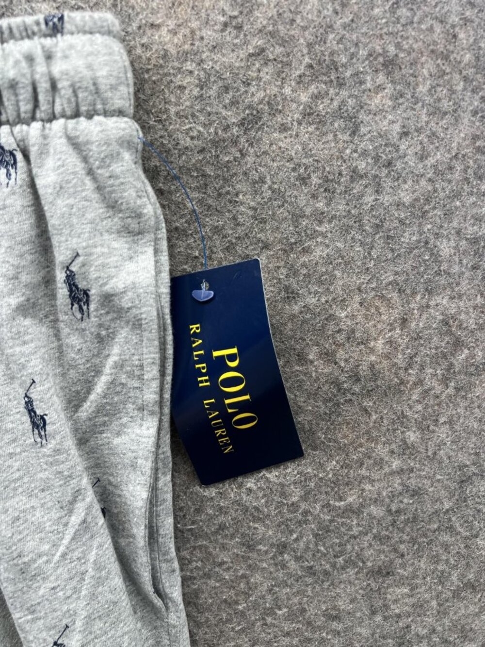 Polo Ralph Lauren Pajama Pants Mens XL Gray Jersey Knit Logo Sleepwear Joggers - Picture 9 of 12